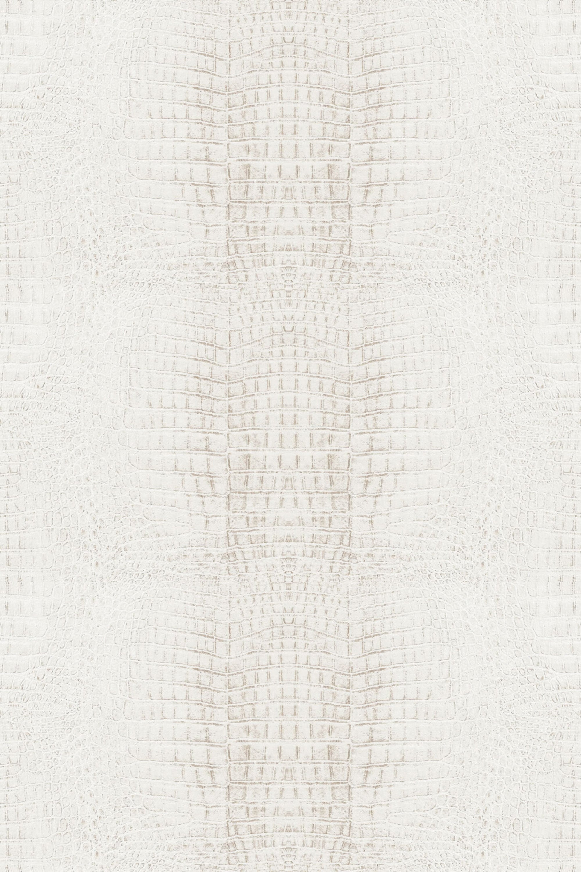 Textured light gray pattern resembling crocodile skin on peel and stick removable wallpaper.