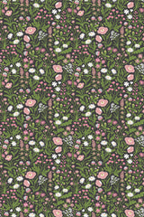 Brown aesthetic floral