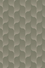 A seamless pattern of shaded green wave-like shapes on a textured background, giving a serene gradient effect, peel and stick removable wallpaper.