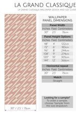 simple geometry peel and stick wallpaper specifiation