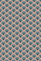 Pink and Green Art Deco