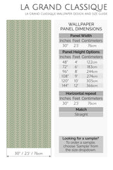 green herringbone peel and stick wallpaper specifiation