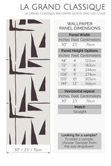 simple triangles peel and stick wallpaper specifiation