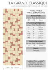 terracotta tiles peel and stick wallpaper specifiation