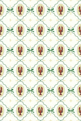 vintage lobster wallpaper pattern repeat