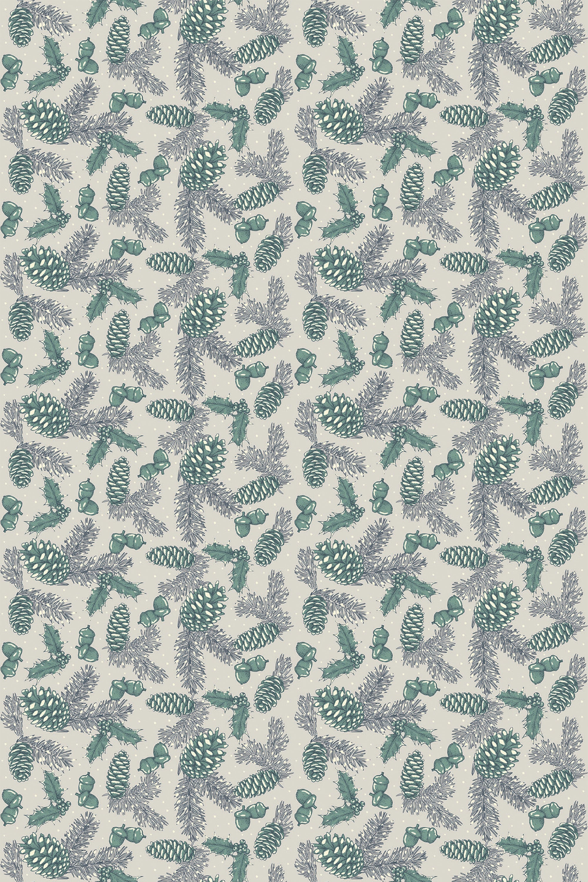 gray winter pine wallpaper pattern repeat