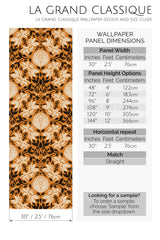 beige and brown botanical reverie by sara t peel and stick wallpaper specifiation