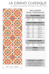 geometric blooms by sara t peel and stick wallpaper specifiation