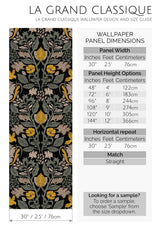 dark and yellow garden by sara t peel and stick wallpaper specifiation