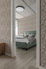 modern bedroom cushions concrete ceiling brown and beige gardens by sara t accent wall