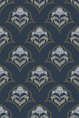 dark minimal damask by sara t wallpaper pattern repeat