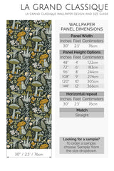 aesthetic mushrooms by sara t peel and stick wallpaper specifiation