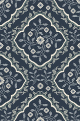 Royal Blue Floral Pattern