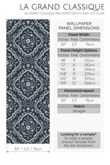 royal blue floral pattern by sara t peel and stick wallpaper specifiation
