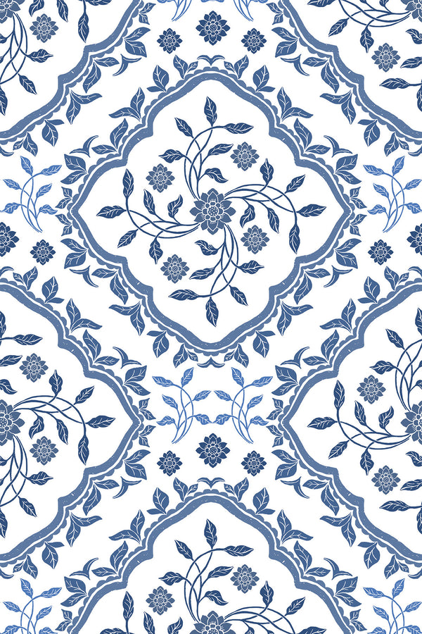 Blue and White Floral Pattern