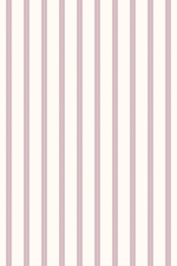 Pink and Beige French Stripes