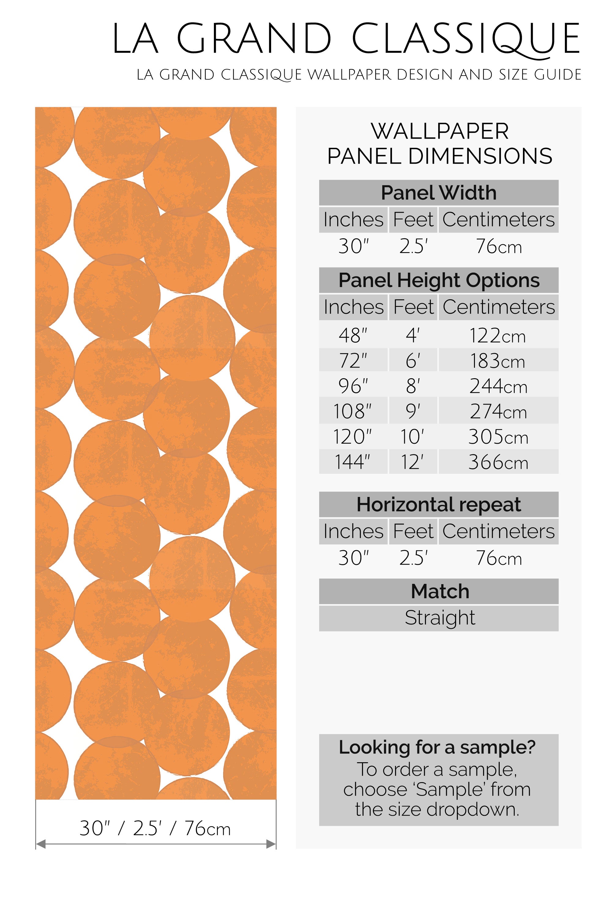 large dumbo terracotta peel and stick wallpaper specifiation