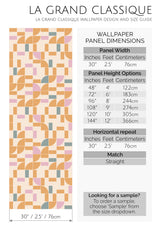 pink mid century tiles peel and stick wallpaper specifiation