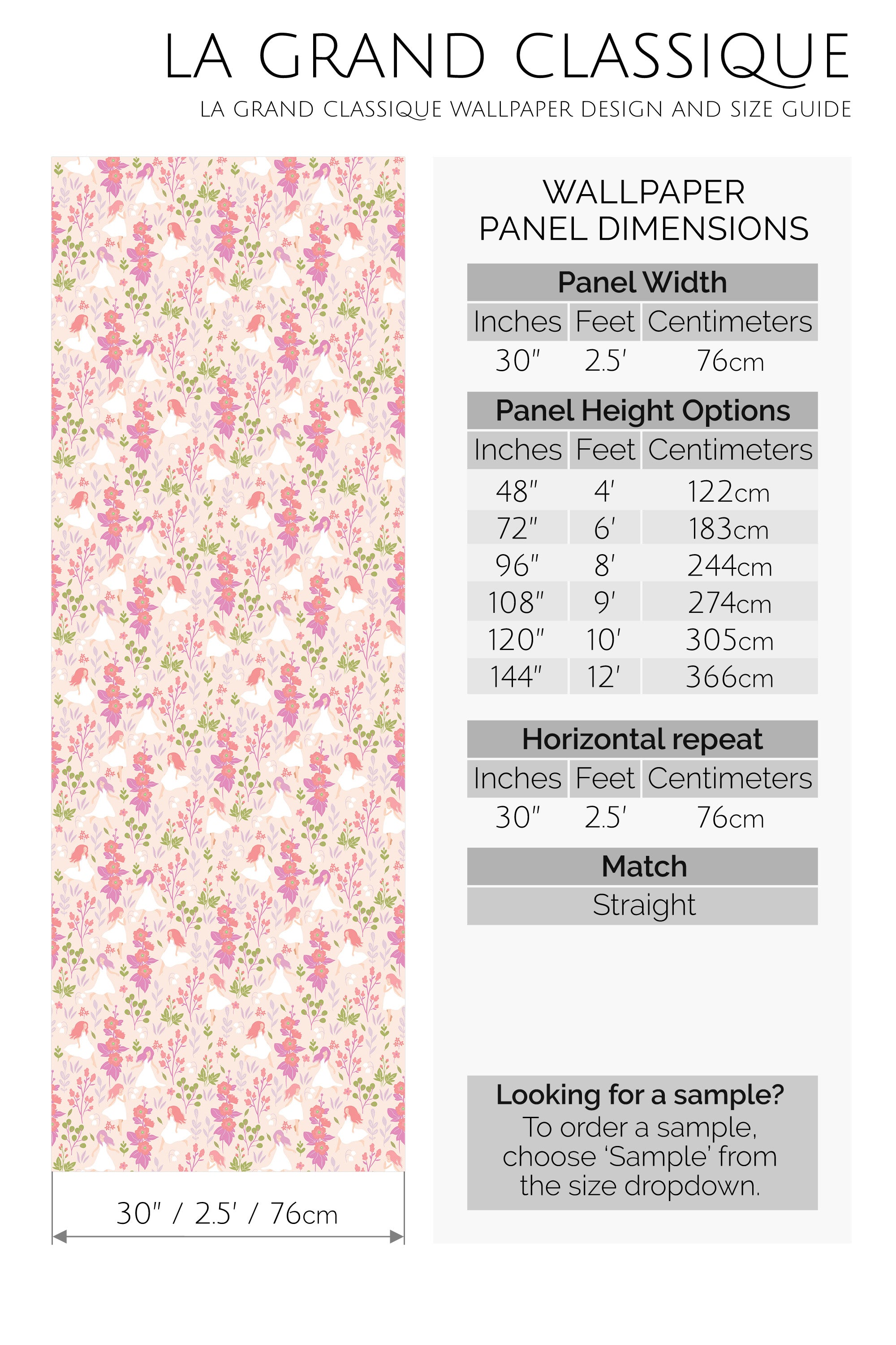 woodland fairies girls room peel and stick wallpaper specifiation