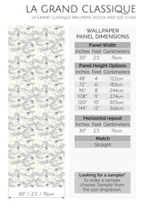 white lotus peel and stick wallpaper specifiation