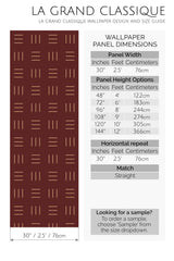 cozy lines peel and stick wallpaper specifiation