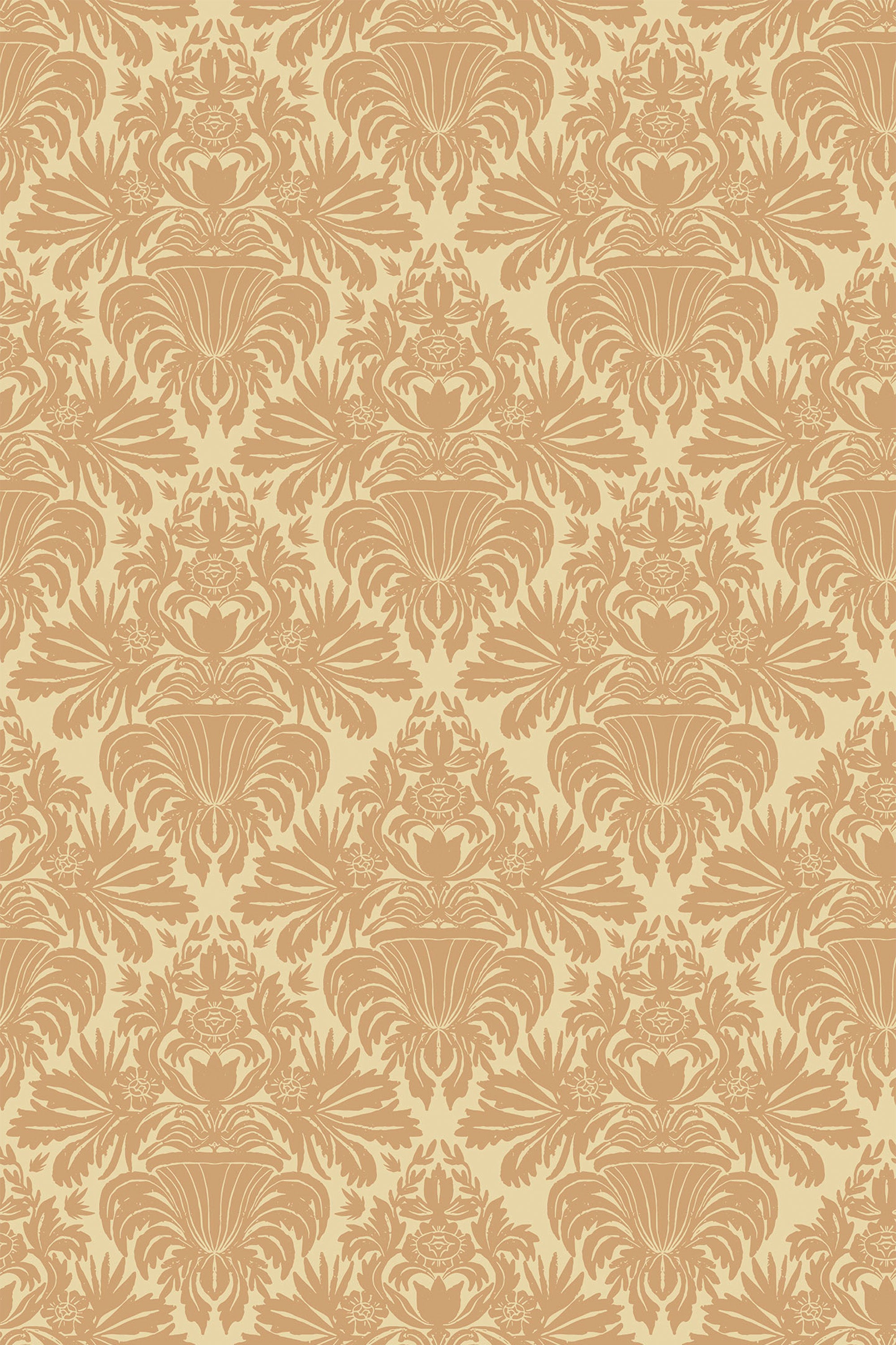 beige damask wallpaper pattern repeat