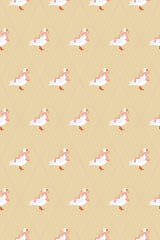 vintage geese wallpaper pattern repeat