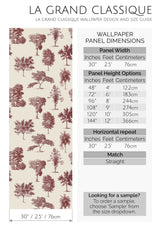 red and cream trees peel and stick wallpaper specifiation