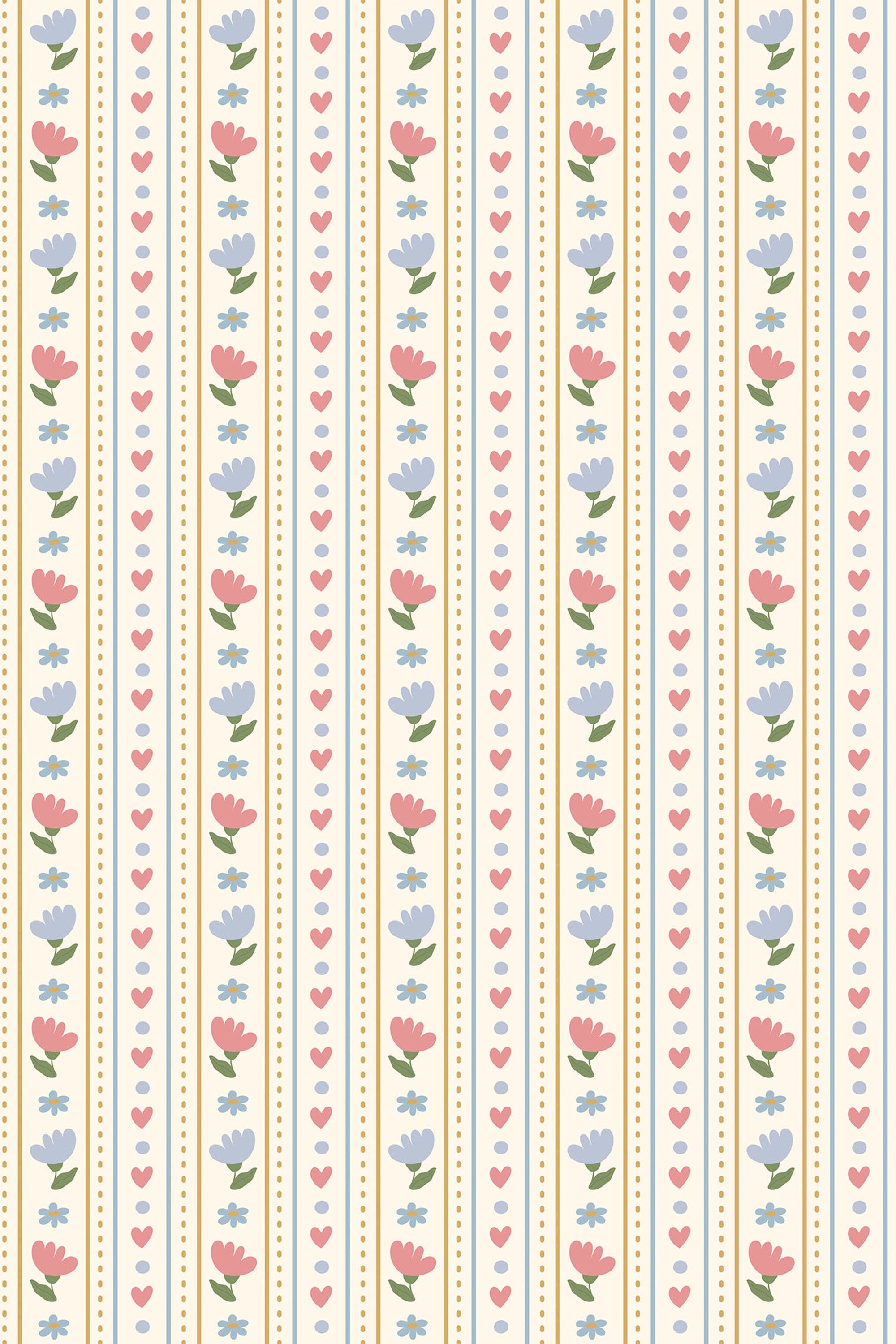 beige cottage lines wallpaper pattern repeat