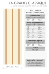 warm french stripes peel and stick wallpaper specifiation