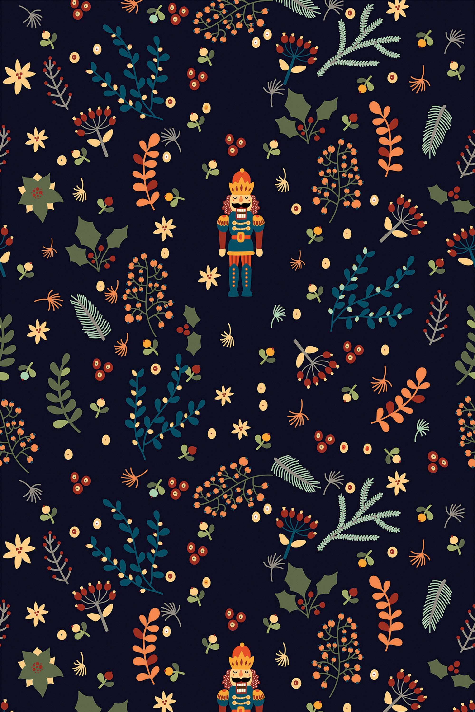 christmas nutcracker wallpaper pattern repeat