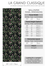 classic christmas leaves peel and stick wallpaper specifiation