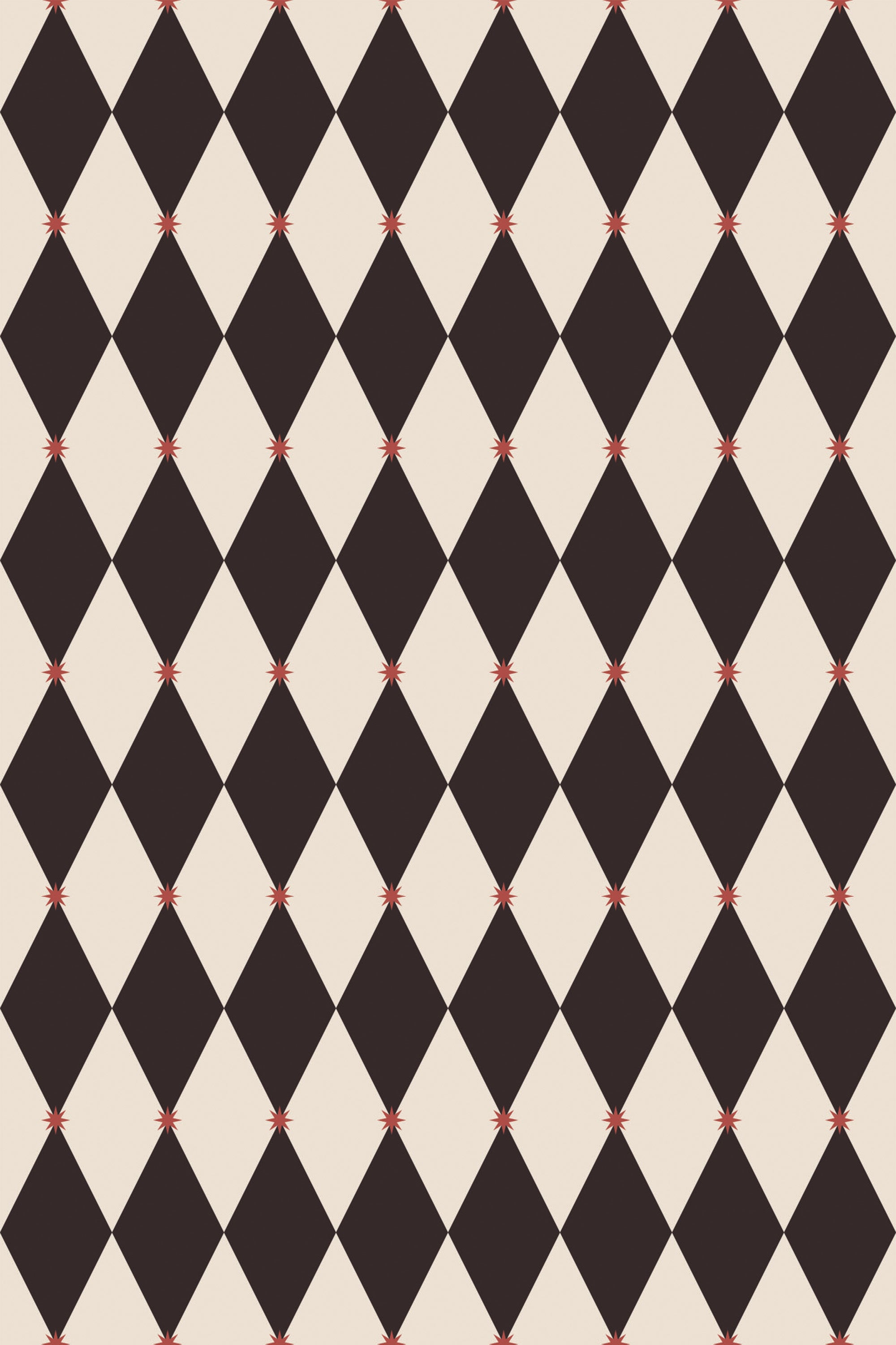 brown harlequin wallpaper pattern repeat