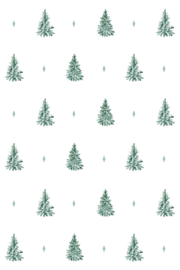 Green Pine Trees Wallpaper