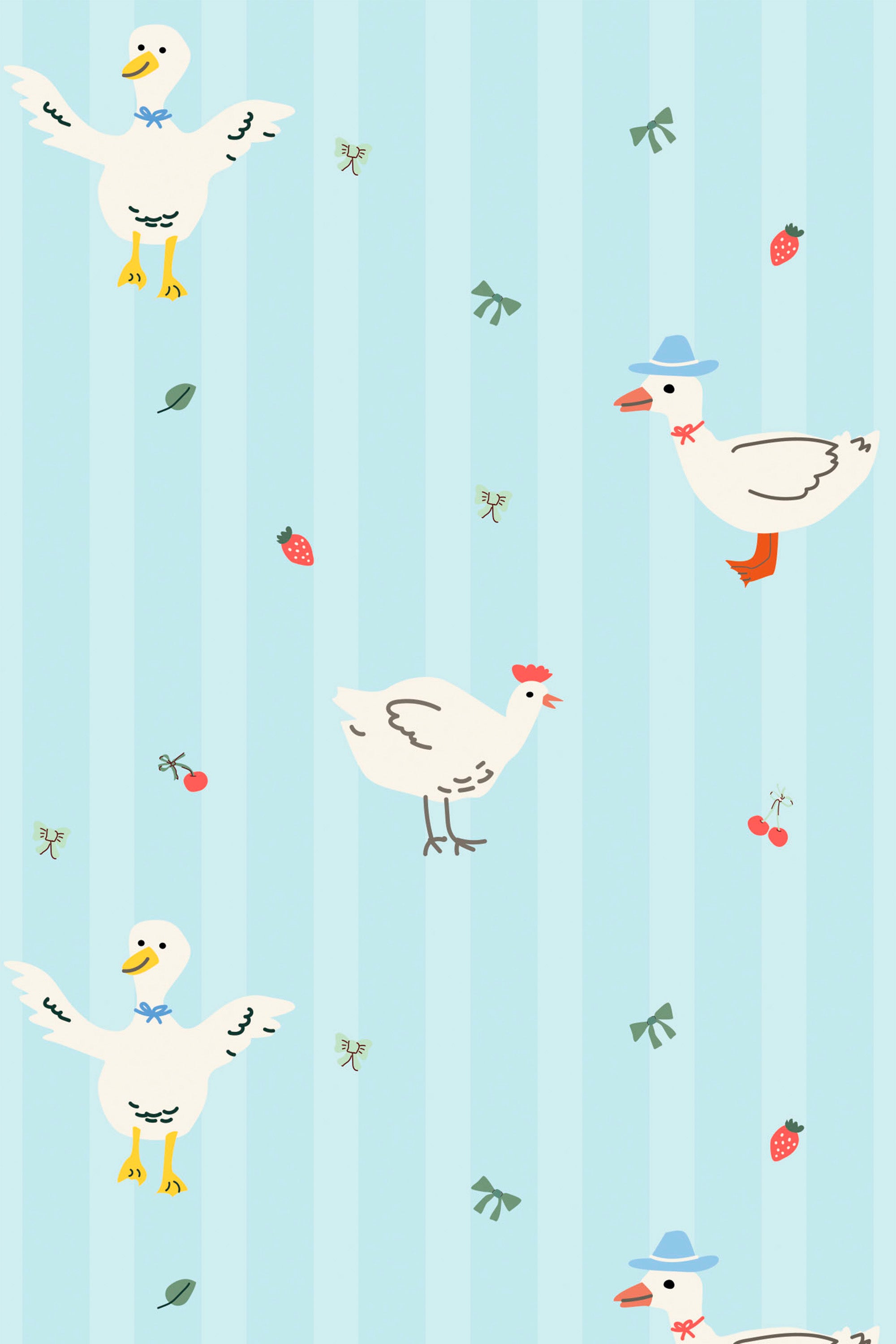 fun ducks wallpaper pattern repeat