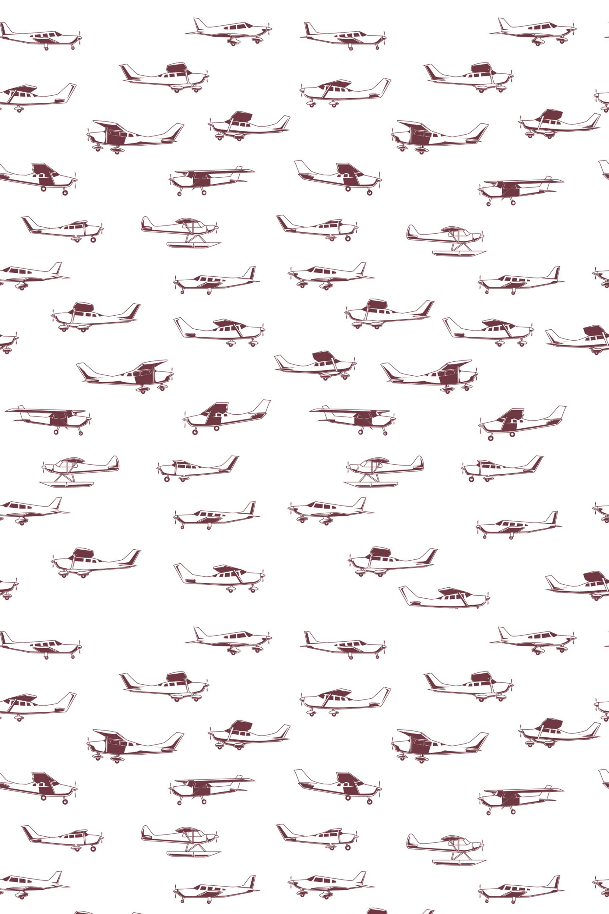 vintage aircraft wallpaper pattern repeat