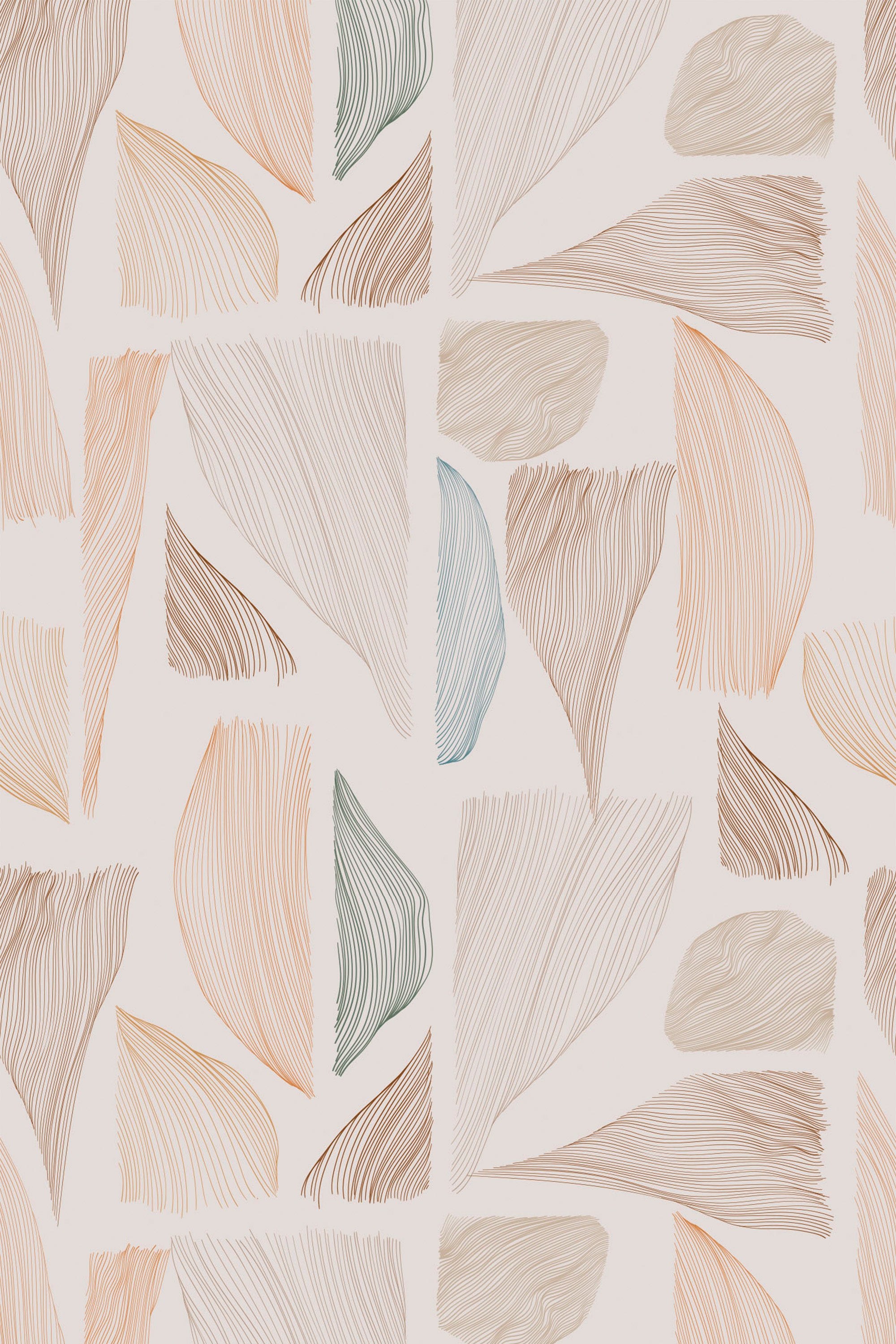 calm japandi lines wallpaper pattern repeat