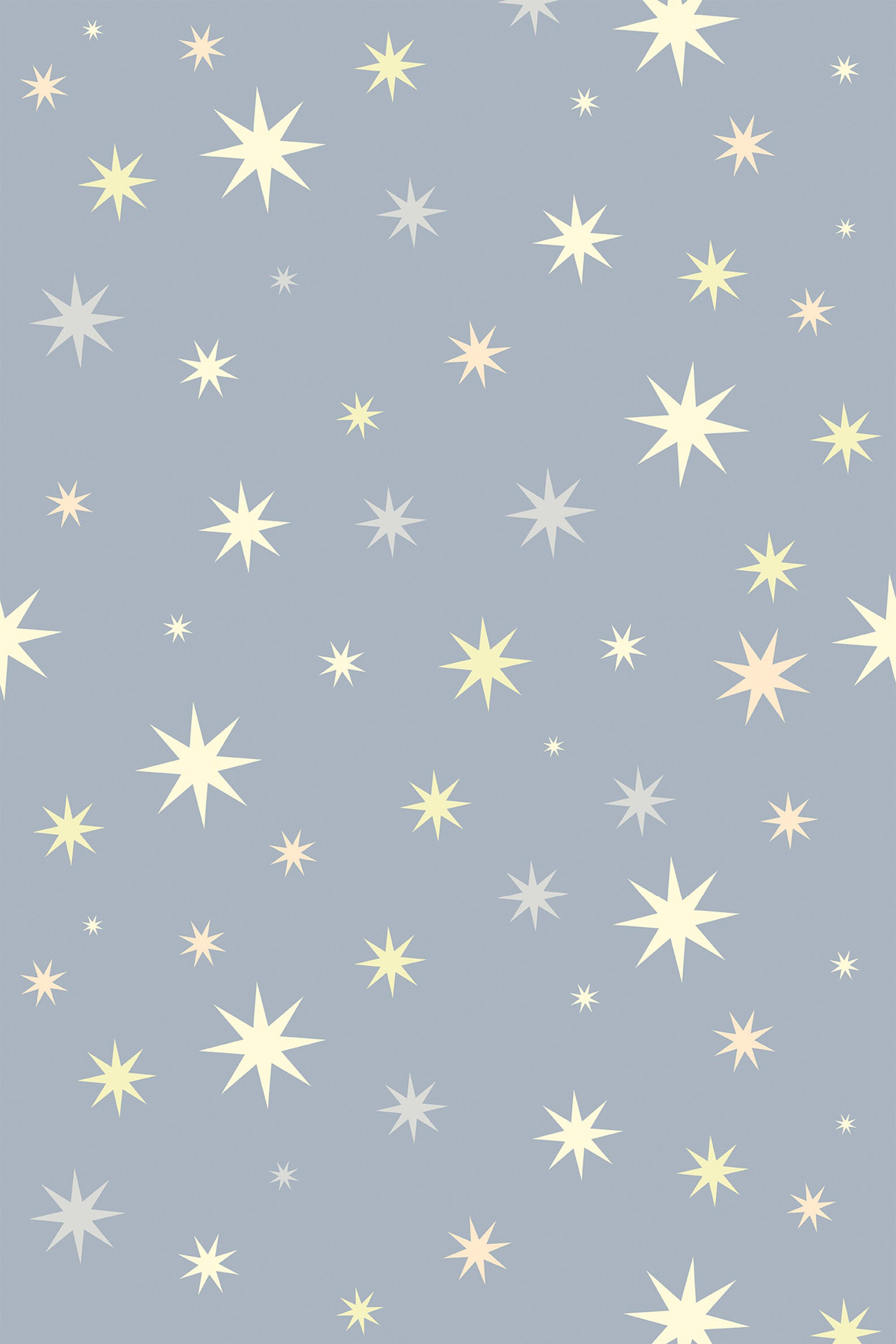 Pattern of stars on a light blue background