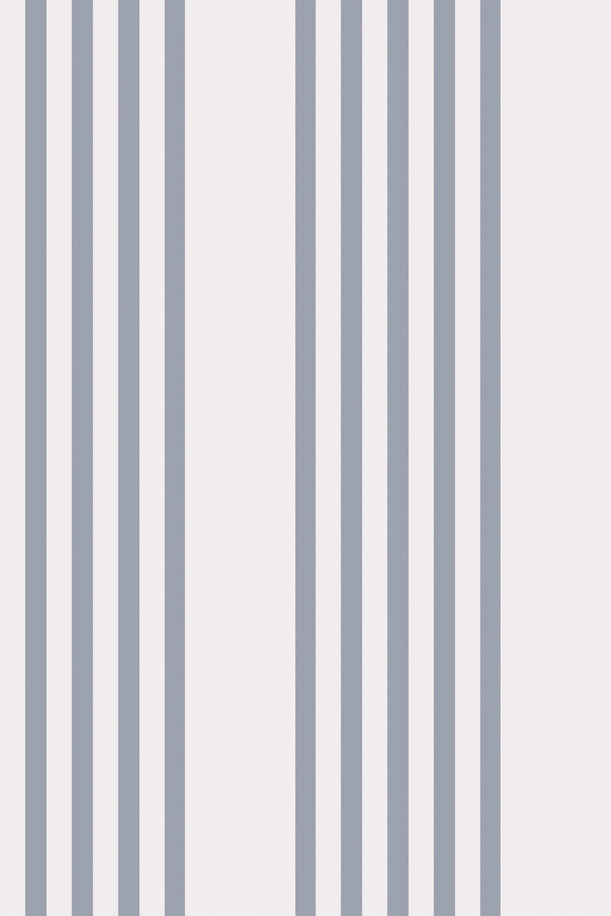 Classic Blue Pinstripes removable wallpaper pattern with wide vertical blush and blue-gray stripes.