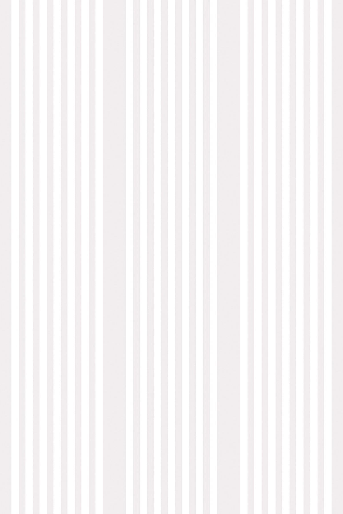Classic Blush Stripes removable wallpaper pattern with vertical blush stripes on a white background.