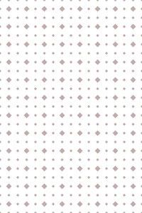 Small taupe rhombus shapes evenly spaced in a grid pattern on a white background. Peel and stick removable wallpaper.