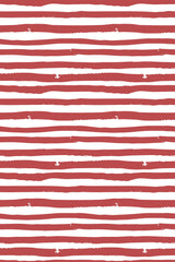 Red painted stripes