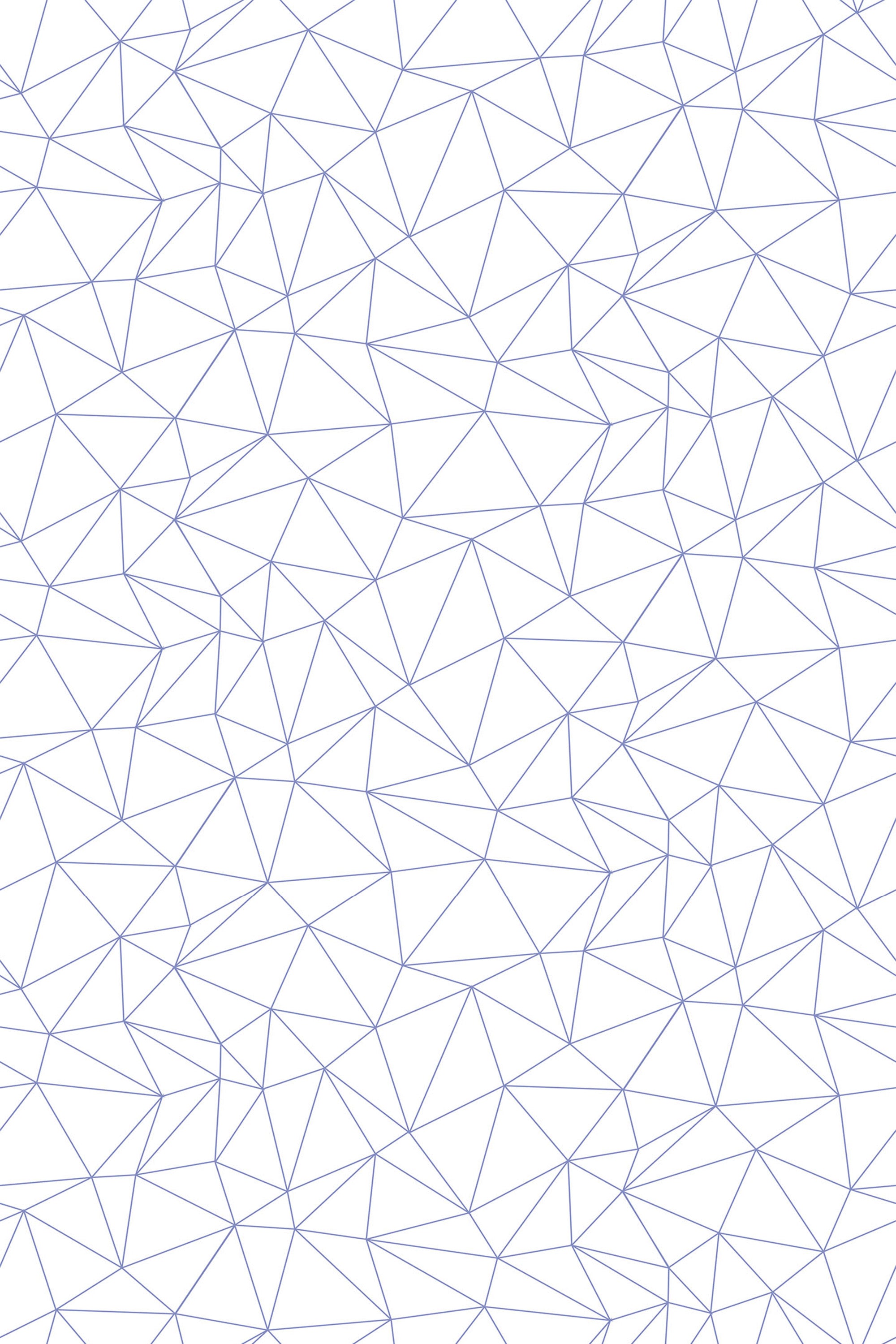 An abstract wallpaper pattern with interconnected, irregular blue lines forming geometric shapes on a white background, peel and stick removable wallpaper.