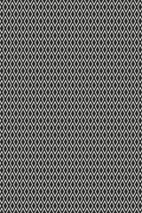 A black and white Harlequin wallpaper pattern with a geometric design of interlocking diamond shapes. Peel and stick removable wallpaper.
