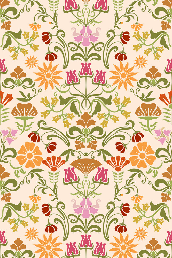 Art nouveau floral