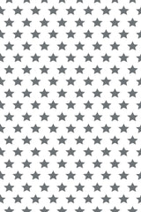 A repeating pattern of evenly spaced gray stars arranged in a grid on a white background, peel and stick removable wallpaper.
