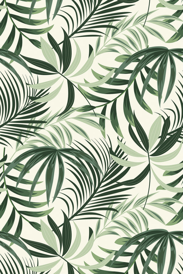 Green tropical leaf Wallpaper