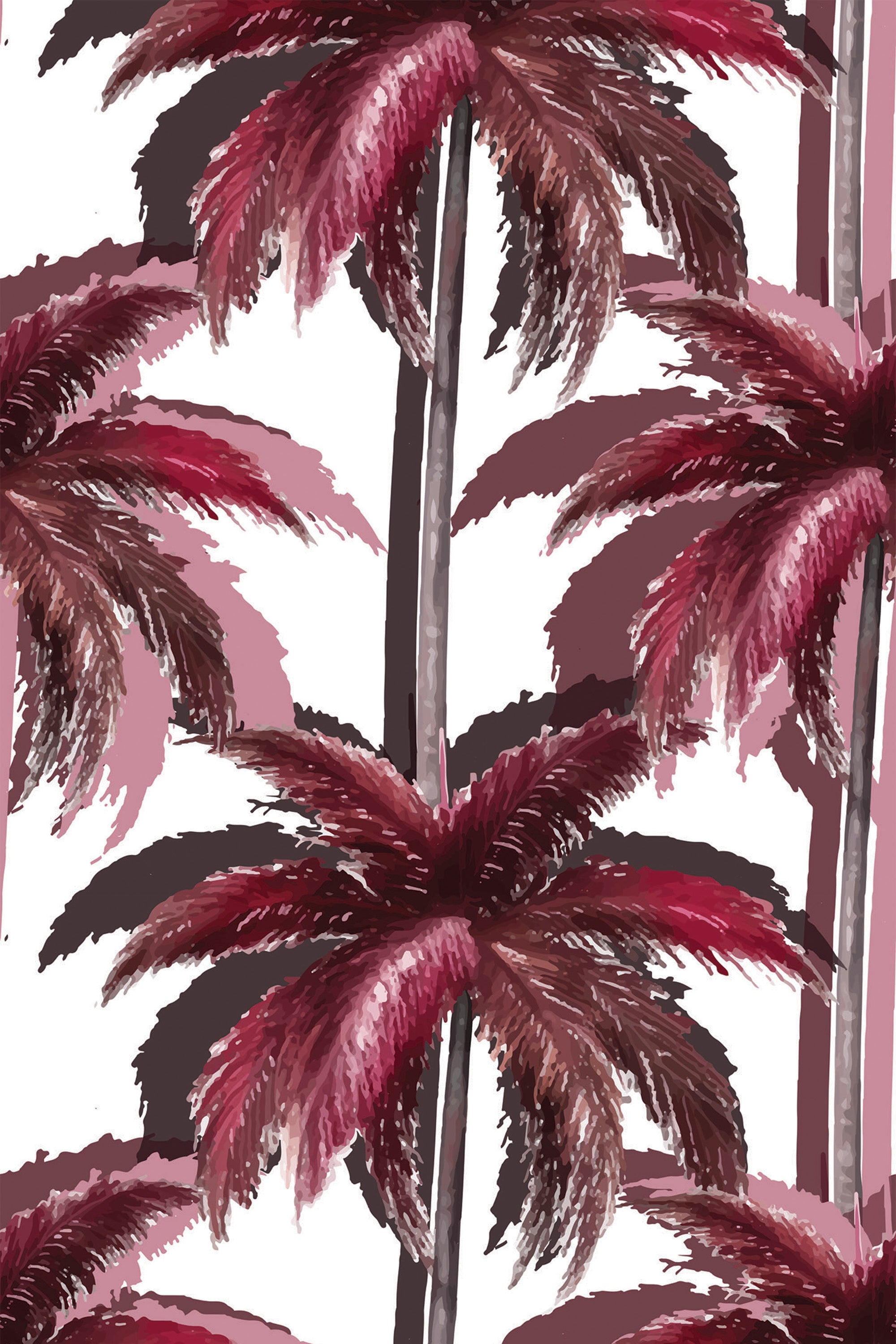 palm trees wallpaper pink