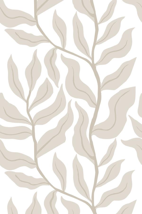 Vintage cream leaf