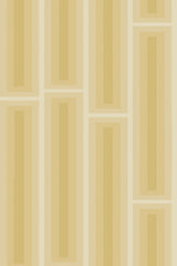 Yellow retro geometric pattern with alternating vertical and horizontal rectangular stripes in various shades of yellow. Peel and stick removable wallpaper.